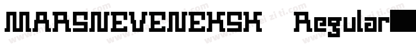 MARSNEVENEKSK Regular字体转换